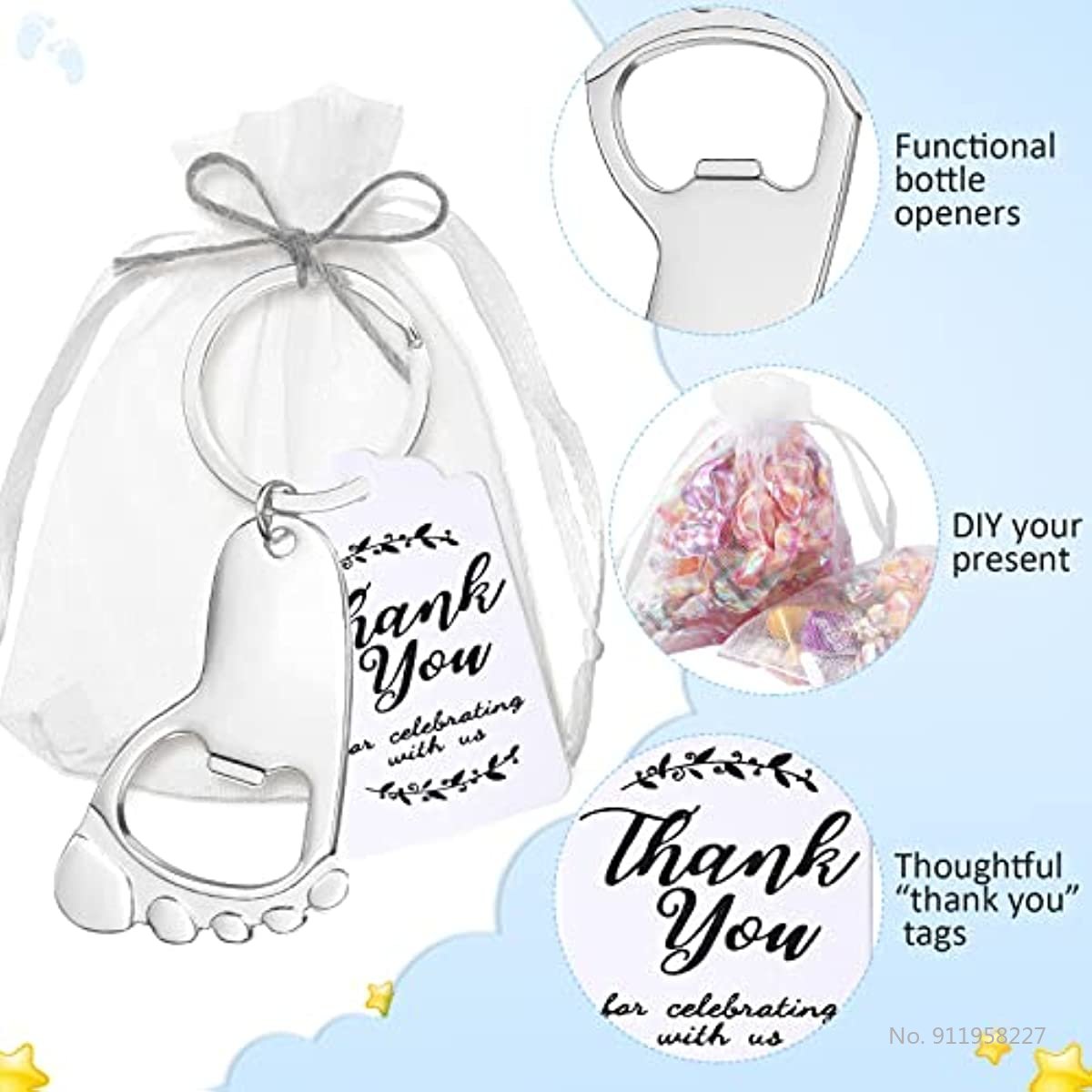 Набор из 50 брелоков-открываше – обзор и цена Zwitsal Baby Products