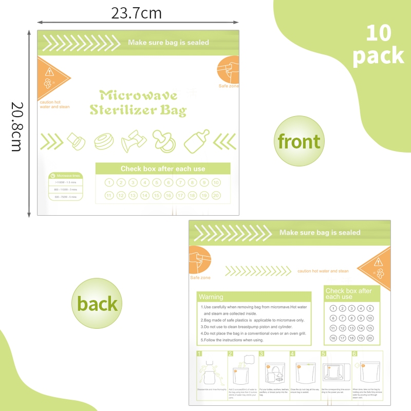 10 шт. многоразовых пакетов дл – обзор и цена Zwitsal Baby Products